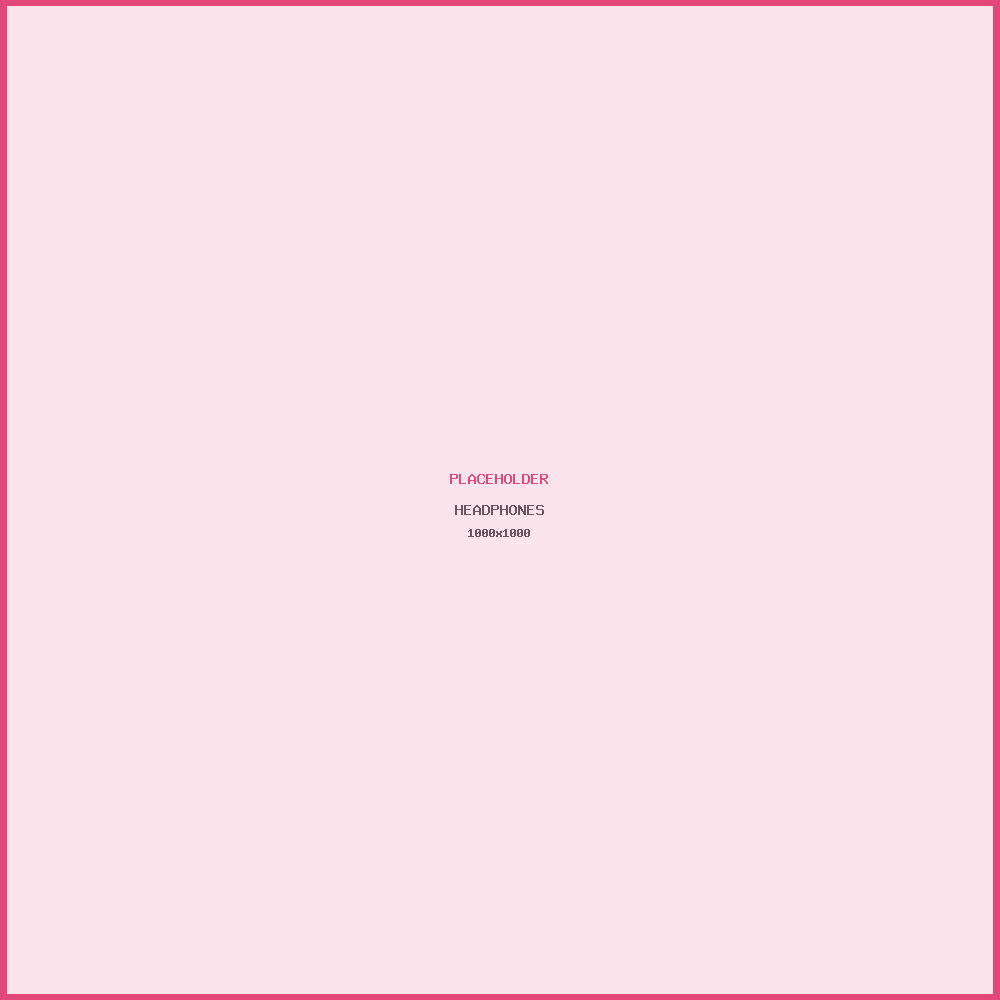 Pink over-ear headphones